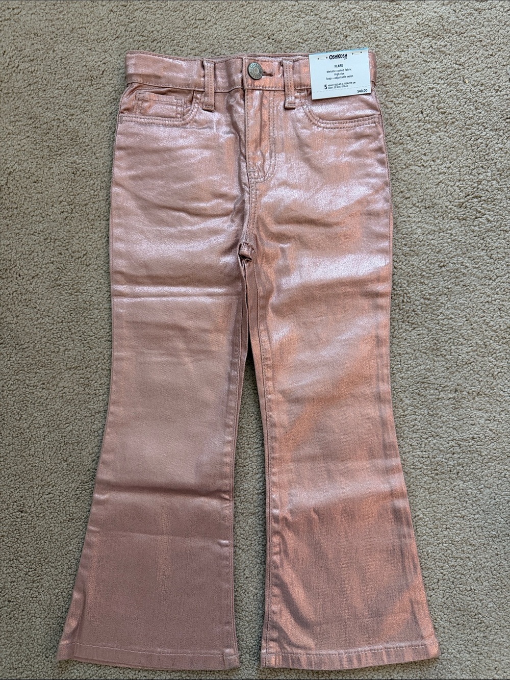 OshKosh B'gosh Rose Metallic Flare Jeans